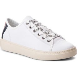 Sneakersy TOMMY JEANS - Light Leather Low EM0EM00103 White 100. Białe buty sportowe casual marki Tommy Jeans, z jeansu. Za 399.00 zł.