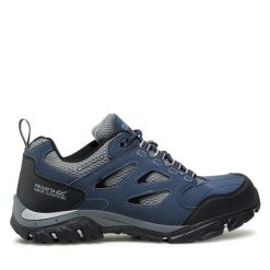 Trekkingi Regatta. Niebieskie buty trekkingowe Regatta, bez wzorów, bez zapięcia. Za 219.99 zł.