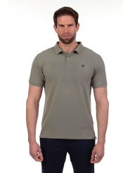 The Time of Bocha Koszulka polo w kolorze khaki rozmiar: XL. Brązowe koszulki polo The Time of Bocha, xl, bez wzorów, z bawełny, bez kołnierzyka, bez ramiączek. Za 128.25 zł.