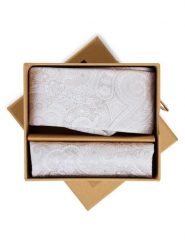Finshley & Harding London Krawat i poszetka z jedwabiu Mężczyźni Jedwab beżowy|biały, ONE SIZE. Białe krawaty i muchy Finshley & Harding London, bez wzorów, z jedwabiu. Za 199.95 zł.