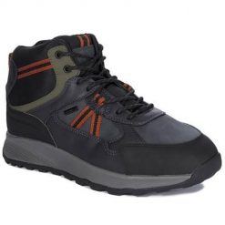 Buty do chodzenia męskie Geox U46EZF0MEEKC4002. Szare buty sportowe casual Geox, bez wzorów, z materiału, za kostkę, bez zapięcia. Za 862.00 zł.