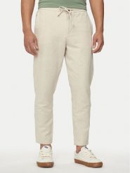 Mustang Spodnie materiałowe Milano 1015156 Beżowy Tapered Fit. Brązowe spodnie materiałowe Mustang, m, bez wzorów, z bawełny. Za 209.99 zł.