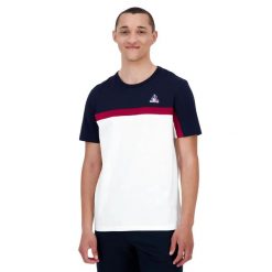 Koszulka Le Coq Sportif Tri SP N°2. Białe t-shirty sportowe le coq sportif, bez wzorów, bez ramiączek. Za 170.35 zł.