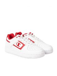 Champion Sneakersy "Foul Play Eleme" | S21775 | Foul Play Eleme | Mężczyzna | Biały, Czerwony. Białe buty sportowe casual Champion, bez wzorów, ze skóry, z okrągłym noskiem, bez zapięcia. W wyprzedaży za 179.00 zł.
