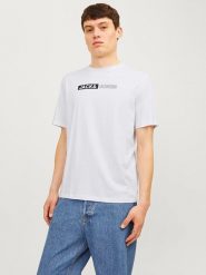 Jack & Jones Koszulka w kolorze białym rozmiar: L. Białe bezrękawniki Jack & Jones, l, bez wzorów, z bawełny, bez kołnierzyka, bez ramiączek. Za 19.86 zł.