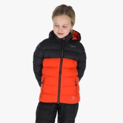 Kurtka puchowa junior hiking wodoodporna wiatroszczelna Östersund 2.0. Brązowe kurtki SWEDEMOUNT, m, bez wzorów, z puchu, bez kaptura. Za 499.99 zł.