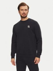 KARL LAGERFELD Bluza 705710 551900 Granatowy Regular Fit. Niebieskie bluzy KARL LAGERFELD, m, bez wzorów, z bawełny, bez kaptura. Za 439.99 zł.