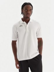 Kappa Polo Logo Sharas Mss 302B3D0 Biały Regular Fit. Białe koszulki polo sportowe Kappa, m, bez wzorów, z bawełny, bez kołnierzyka, bez ramiączek. Za 79.99 zł.