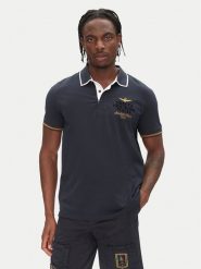 Aeronautica Militare Polo 251PO1859P191 Granatowy Regular Fit. Niebieskie koszulki polo Aeronautica Militare, m, bez wzorów, z bawełny, bez kołnierzyka, bez ramiączek. Za 389.99 zł.