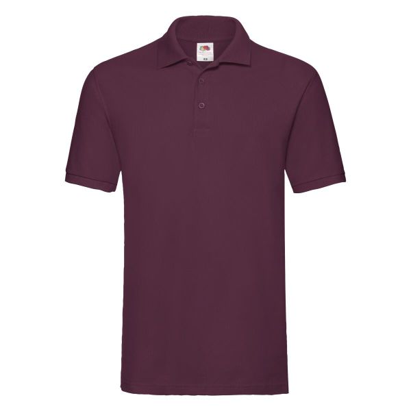 Męska Koszulka Polo Premium. Brązowe koszulki polo sportowe Fruit of the Loom, m, bez wzorów, bez kołnierzyka, bez ramiączek. Za 54.99 zł.