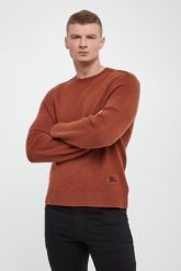 Sweter męski kaszmirowy BURBERRY. Swetry nierozpinane Burberry, m, bez wzorów, z kaszmiru, bez kołnierzyka, bez ramiączek. Za 5,129.00 zł.