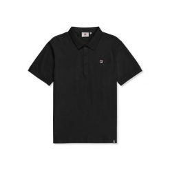 Polo Fila Monza Regular. Czarne koszulki polo Fila, m, bez wzorów, bez kołnierzyka, bez ramiączek. Za 349.60 zł.