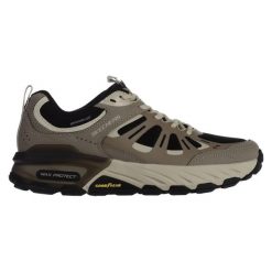 Buty do chodzenia Skechers Max Protect Sherwood Ridge. Brązowe buty turystyczne Skechers, bez wzorów, z materiału, bez zapięcia, trekkingowe. Za 487.50 zł.