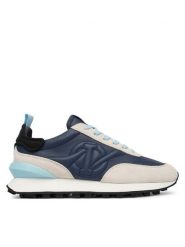 Iceberg Sneakersy IU18100B Szary. Szare buty sportowe casual ICEBERG, bez wzorów, ze skóry, bez zapięcia. Za 962.99 zł.