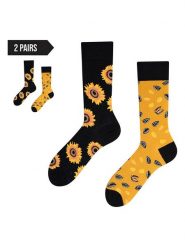 TODO SOCKS Skarpety (2 pary) w kolorze czarno-żółtym rozmiar: 35-38. Czarne skarpety TODO SOCKS, bez wzorów, prążkowane. Za 66.31 zł.