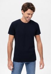 T-shirt ze strukturą TM-DARK. T-shirty Volcano, l, bez wzorów, z bawełny, bez kołnierzyka, bez ramiączek. Za 69.99 zł.