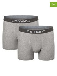 Camano Bokserki (2 pary) w kolorze szarym rozmiar: XL. Szare bokserki camano, xl, bez wzorów. Za 43.99 zł.