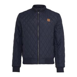 Męska Nylonowa Kurtka Pikowana Diamond. Brązowe kurtki Urban Classics, m, bez wzorów, z nylonu, bez kaptura. Za 217.99 zł.