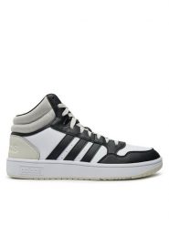 Adidas Sneakersy Hoops 3.0 Mid IH0157 Szary. Szare buty sportowe casual Adidas, bez wzorów, ze skóry, bez zapięcia. Za 219.99 zł.