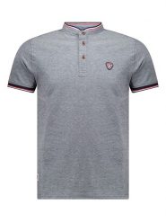 Geographical Norway Koszulka polo w kolorze szarym rozmiar: M. Szare koszulki polo Geographical Norway, m, bez wzorów, z bawełny, bez kołnierzyka, bez ramiączek. Za 87.95 zł.
