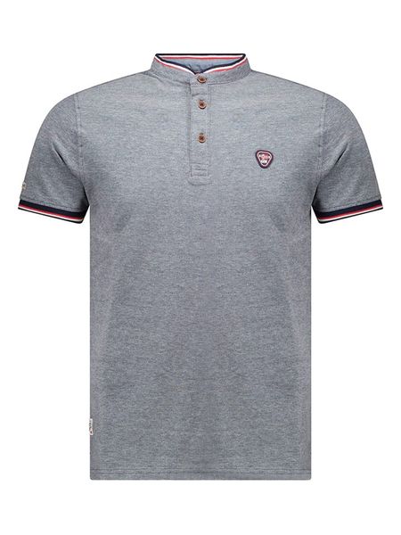 Geographical Norway Koszulka polo w kolorze szarym rozmiar: XXL. Szare koszulki polo Geographical Norway, xxl, bez wzorów, z bawełny, bez kołnierzyka, bez ramiączek. Za 89.05 zł.