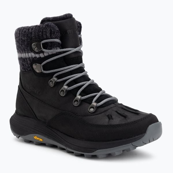 Śniegowce męskie Merrell Siren 4 Thermo Mid Zip WP. Czarne śniegowce Merrell, bez zapięcia. Za 729.99 zł.
