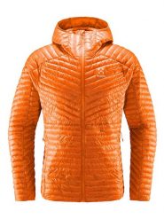 Haglöfs Kurtka zimowa "L.I.M. Mimic" w kolorze pomarańczowym rozmiar: L. Pomarańczowe kurtki Haglöfs, na zimę, l, bez wzorów, z materiału, bez kaptura. Za 713.95 zł.