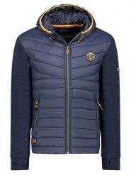 Geographical Norway Kurtka polarowa "Ummos" w kolorze granatowym rozmiar: S. Niebieskie kurtki Geographical Norway, s, bez wzorów, z polaru, bez kaptura. Za 144.24 zł.