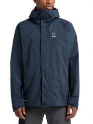 Haglöfs Kurtka funkcyjna "Koyal" w kolorze granatowym rozmiar: XL. Niebieskie kurtki outdoor i hardshell Haglöfs, m, bez wzorów, z materiału, bez kaptura. Za 528.34 zł.