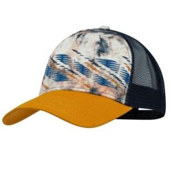 Czapka z daszkiem Unisex Buff Trucker Cap. Żółte czapki z daszkiem Buff, bez wzorów, z elastanu. W wyprzedaży za 90.94 zł.