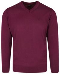 Sweter Różowy, Fuksjowy, Dekolt w Serek, V-neck, Męski -TRIKKO. Czerwone swetry rozpinane Trikko, m, bez wzorów, z tkaniny, bez kołnierzyka, bez ramiączek. Za 145.00 zł.