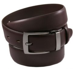Męski, Skórzany Pasek do Spodni - Zet - Brązowy. Brązowe paski Zet, bez wzorów, ze skóry, klasyczne. Za 89.00 zł.