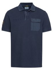 Camel Active Koszulka polo w kolorze granatowym rozmiar: M. Niebieskie koszulki polo Camel Active, m, bez wzorów, z bawełny, bez kołnierzyka, bez ramiączek. Za 145.94 zł.