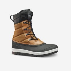 Buty turystyczne śniegowce męskie Quechua SH500 wodoodporne. Brązowe buty trekkingowe QUECHUA, bez zapięcia. W wyprzedaży za 179.99 zł.