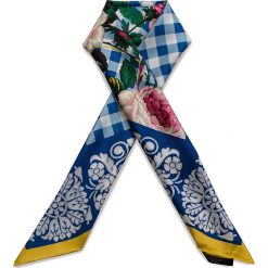 Chusta WEEKEND MAXMARA - Opache 55411994 Foulard White 600. Niebieskie szaliki Weekend MaxMara, bez wzorów, z jedwabiu. W wyprzedaży za 279.00 zł.