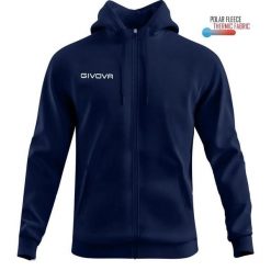 Bluza Unisex Givova Polarfleece 500 - Komfort i Styl. Niebieskie t-shirty sportowe Givova, bez wzorów, z poliesteru, bez ramiączek. Za 103.33 zł.