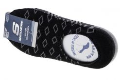 Skechers 3pk Mens Non Terry No Show, męskie, Fitness, skarpetki, Czarne. Szare skarpetki sportowe Skechers, bez wzorów, z materiału. Za 49.99 zł.