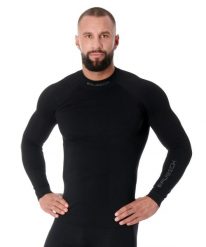 Bluza męska bielizna termoaktywna Brubeck Thermo Extreme. Czarna bielizna termoaktywna Brubeck, na zimę, l, bez wzorów, z materiału, bez ramiączek, narciarskie. Za 229.99 zł.