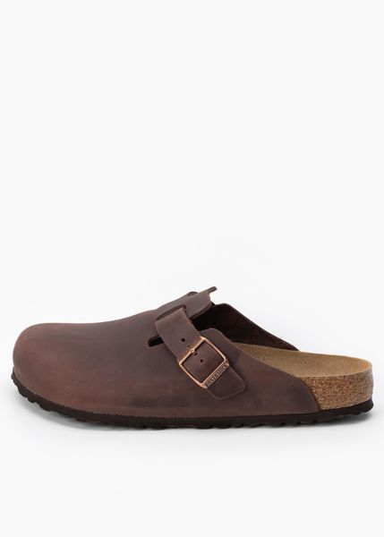 BIRKENSTOCK BOSTON SFB LEOI HABANA Klapki męskie. Brązowe klapki Birkenstock. Za 539.99 zł.