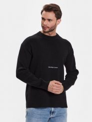 Calvin Klein Jeans Sweter J30J322859 Czarny Regular Fit. Czarne swetry rozpinane Calvin Klein Jeans, m, bez wzorów, z bawełny, bez kołnierzyka, bez ramiączek. Za 279.99 zł.