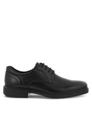 ECCO Półbuty HELSINKI 2 50016401001 Czarny. Czarne eleganckie półbuty ecco, bez wzorów, ze skóry, bez obcasa, bez zapięcia. Za 549.99 zł.