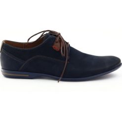 Riko buty męskie półbuty casual 813. Brązowe eleganckie półbuty Riko, bez wzorów, z nubiku, bez obcasa, bez zapięcia. Za 209.00 zł.