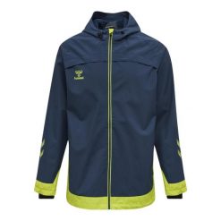 Kurtka Hummel hmlLEAD all weather. Niebieskie kurtki Hummel, m, bez wzorów, bez kaptura. W wyprzedaży za 232.50 zł.