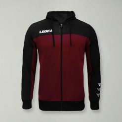 Kurtka Flex do biegania i treningu czarno-bordowa. Czarne kurtki Legea, xl, bez wzorów, z bawełny, bez kaptura. Za 72.00 zł.