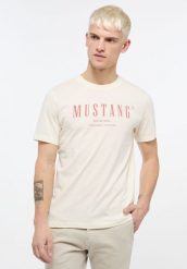 MUSTANG ALEX C PRINT MĘSKI T-SHIRT KOSZULKA LOGO NADRUK PRISTINE 1013802 8001. T-shirty Mustang, m, bez wzorów, bez kołnierzyka, bez ramiączek. Za 69.99 zł.