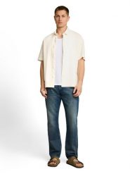 Tom Tailor Denim koszula casual Mężczyźni Comfort Fit Bawełna (100%) beżowy, XL. Brązowe koszule TOM TAILOR DENIM, m, bez wzorów, z bawełny, bez kołnierzyka, bez ramiączek. Za 199.95 zł.