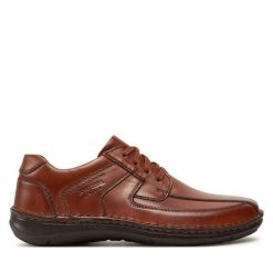 Półbuty Josef Seibel. Brązowe eleganckie półbuty Josef Seibel, bez wzorów, bez obcasa, bez zapięcia. Za 339.99 zł.