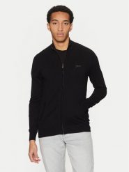 Guess Kardigan M5RR04 Z3KI1 Czarny Regular Fit. Czarne swetry rozpinane Guess, m, z aplikacjami, z bawełny, bez kołnierzyka, bez ramiączek. Za 219.99 zł.