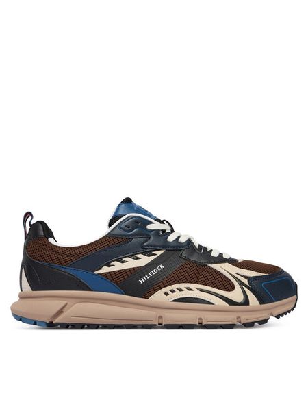 Tommy Hilfiger Sneakersy Outdoor Sneaker Tech Mix FM0FM05843 Brązowy. Brązowe buty sportowe casual Tommy Hilfiger, bez wzorów, ze skóry, bez zapięcia. Za 278.99 zł.