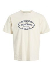 Jack & Jones Koszulka w kolorze kremowym rozmiar: M. Brązowe bezrękawniki Jack & Jones, m, bez wzorów, z bawełny, bez kołnierzyka, bez ramiączek. Za 43.99 zł.